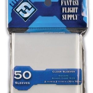 Maxireves-Protege-cartes-FFG-Carres-Bleu-clair.jpg Protège cartes Euro-Standard carrés 70*70 Bleu ciel FFG