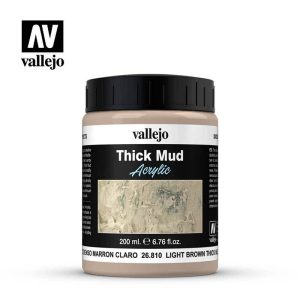 diorama-effects-vallejo-light-brown-thick-mud-26810.jpg 26.810 Light Brown Mud/ Boue epaisse brun clair